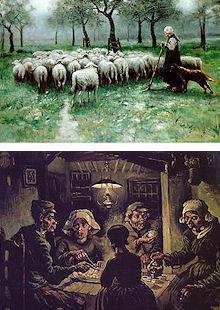 Vincent van Gogh starts painting in 1880