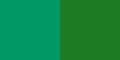 Viridean and emerald green
