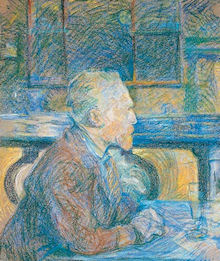 Portrait of Vincent van Gogh by Toulouse-Lautrec