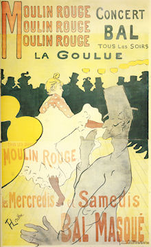 The Bal du Moulin Rouge by Henri de Toulouse Lautrec