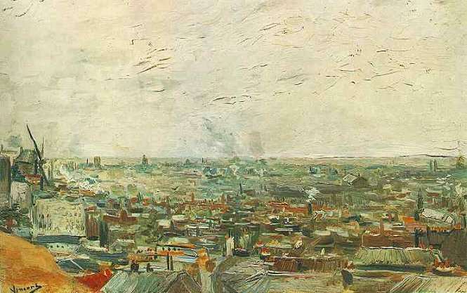 View of Paris from Montmartre by Vincent van Gogh