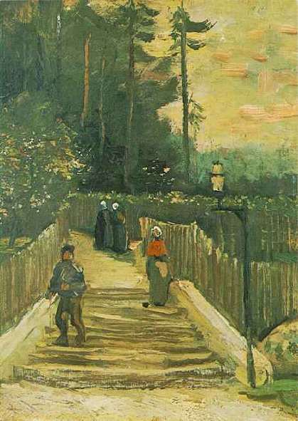 Sloping Path in Montmartre by Vincent van Gogh