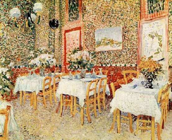 Interior of a Restaurant by Vincent van Gogh