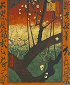 Flowering Plum Tree. Japanesery, after Hiroshige