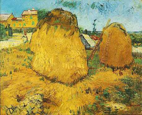 Haystacks in Provence by Vincent van Gogh
