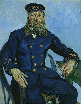 Portrait of the Postman Joseph Roulin by Vincent van Gogh