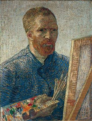 Self-Portrait in Front of the Easel by Vincent van Gogh