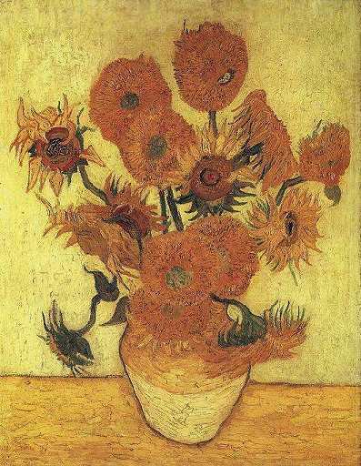 Still Life: Vase with Fifteen Sunflowers by Vincent van Gogh
