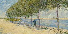 Along the Seine - Painting by Vincent van Gogh