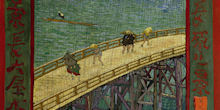Bridge in the rain (after Hiroshige) - Painting by Vincent van Gogh
