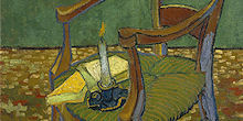 Gauguin's chair - Painting by Vincent van Gogh