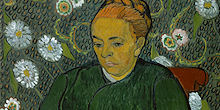 La Berceuse (Portrait of Madame Roulin) - Painting by Vincent van Gogh