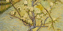 Small pear tree in blossom - Painting by Vincent van Gogh